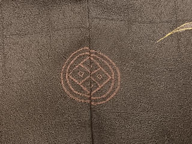平和屋着物●訪問着　刺繍　風景草花文　暈し染め　金銀彩　正絹　逸品　AABK4313ph