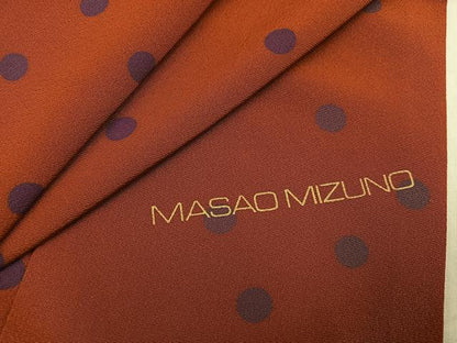 平和屋着物●上質な小紋　作家物　MASAO　MIZUNO　丸文　正絹　逸品　AABK4335ph