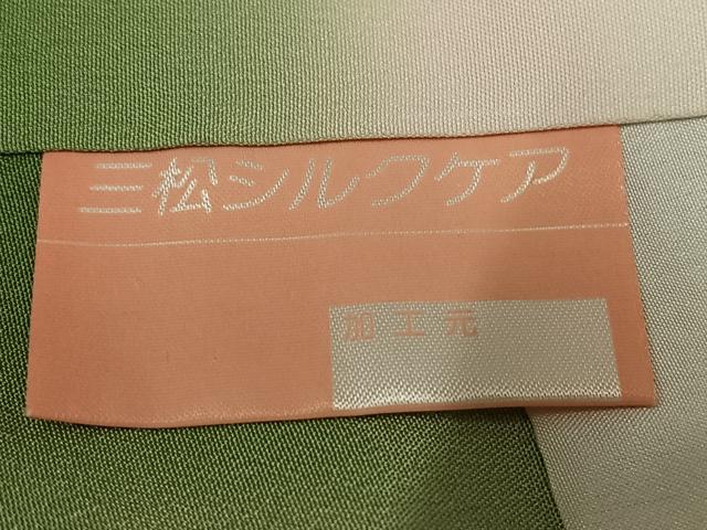 平和屋着物●上質な小紋　草花文　金銀彩　ロング丈　正絹　逸品　未使用　AABK4341ph