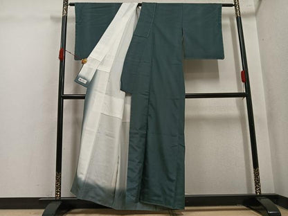 平和屋着物●上質な紬　間道　やまと誂製　正絹　逸品　未使用　AABK4346ph