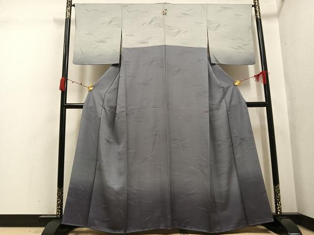 平和屋着物●訪問着　笹地紋　暈し染め　正絹　逸品　AABK4349ph