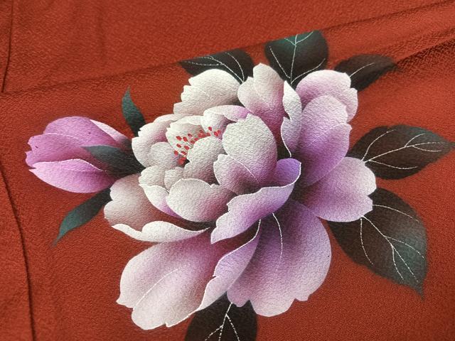 平和屋着物●豪華振袖　草花文　暈し染め　正絹　逸品　AABK4355ph