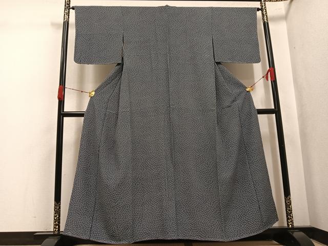 平和屋着物●江戸小紋　幾何学文様　正絹　逸品　未使用　AABK4357ph
