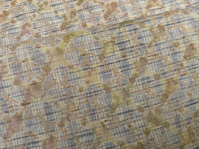 平和屋着物●上質な紬　蜘蛛絞り　正絹　逸品　AABK4358ph