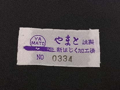 平和屋着物●豪華黒留袖　作家物　蘇州刺繍　京乃四季　金彩　やまと誂製　正絹　逸品　未使用　AABK4379ph