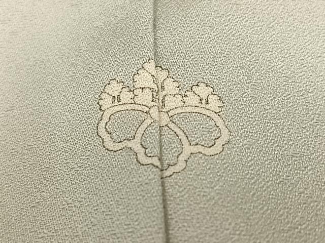 平和屋着物●訪問着　駒刺繍　草花文　金彩　正絹　逸品　AABK4385ph