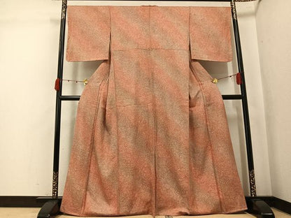 平和屋着物●上質な小紋　辻が花地紋　暈し染め　正絹　逸品　未使用　AABK4387ph