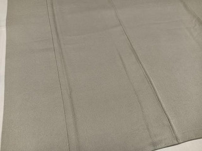 平和屋着物●京加賀友禅　百貫達雄監修　色無地　草花地紋　正絹　逸品　AABK4392ph