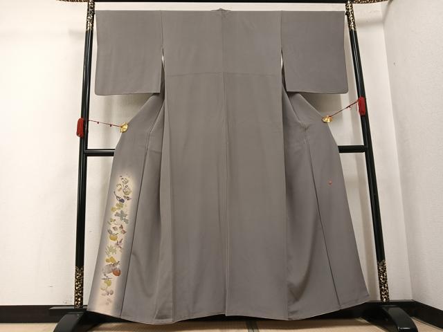 平和屋着物●京友禅工芸作家　小宮山彌一　色留訪問着　成り物　暈し染め　正絹　逸品　AABK4393ph