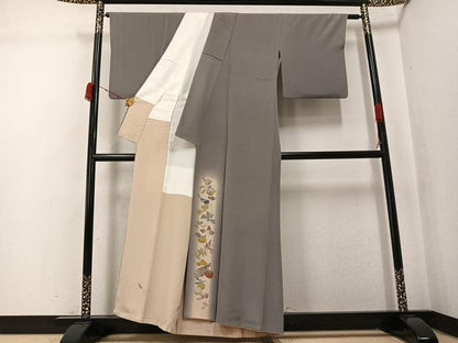 平和屋着物●京友禅工芸作家　小宮山彌一　色留訪問着　成り物　暈し染め　正絹　逸品　AABK4393ph