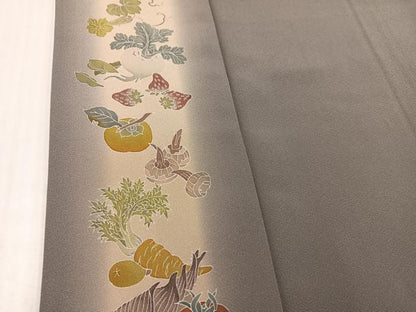 平和屋着物●京友禅工芸作家　小宮山彌一　色留訪問着　成り物　暈し染め　正絹　逸品　AABK4393ph