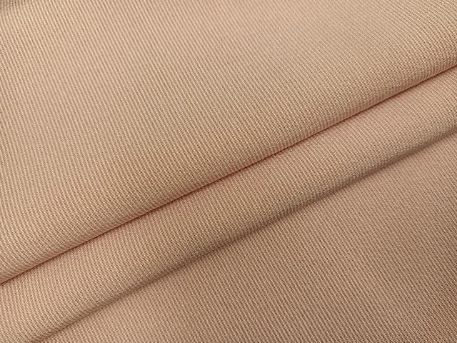 平和屋着物●江戸小紋　万筋　一斤染色×象牙色　正絹　逸品　AABK4397ph