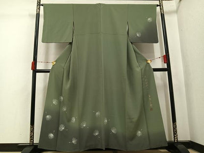 平和屋着物●染色作家　草野一騎　訪問着　綿毛　暈し染め　正絹　逸品　AABK4414ph
