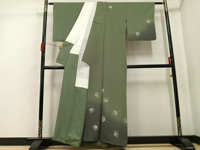 平和屋着物●染色作家　草野一騎　訪問着　綿毛　暈し染め　正絹　逸品　AABK4414ph
