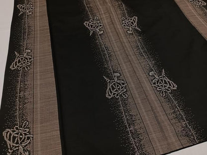 平和屋着物●本場大島紬　9マルキ　独楽　こま　正絹　逸品　AABK4418ph