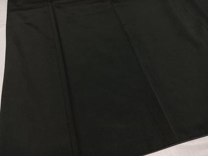 平和屋着物●男性　黒紋付・羽織セット　正絹　逸品　AABK4431ph