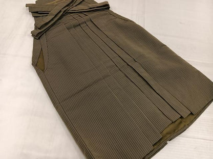 平和屋着物●男性　行灯袴　縞　正絹　逸品　AABK4436ph