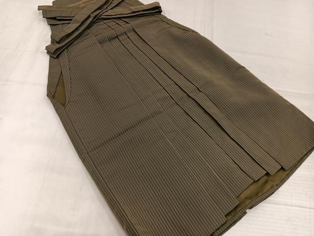 平和屋着物●男性　行灯袴　縞　正絹　逸品　AABK4436ph