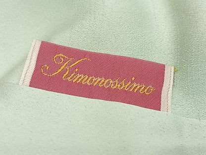平和屋着物●豪華振袖　駒刺繍　糸巻枝垂れ桜文　暈し染め　金銀彩　正絹　逸品　AABK4437ph