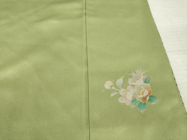 平和屋着物●訪問着　螺鈿　枝花文　暈し染め　金銀彩　正絹　逸品　AABK4453ck