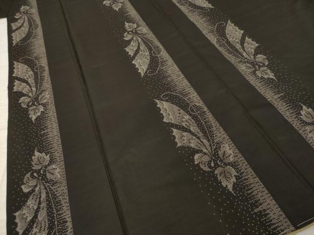 平和屋着物●本場大島紬　9マルキ　舞蝶間道　正絹　逸品　AABK4456ck