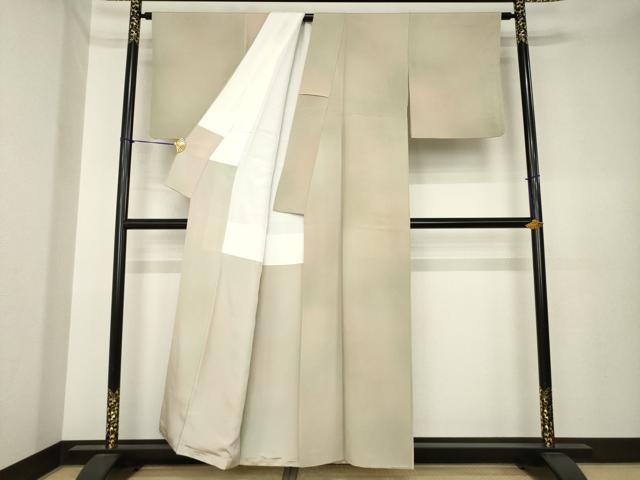 平和屋着物●上質な小紋　作家物　霞文　幻彩染　正絹　逸品　AABK4457ck