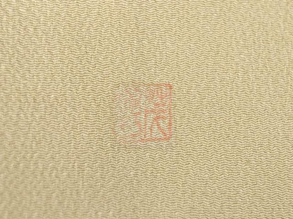 平和屋着物●友禅作家　茂野大生　訪問着　雀　すずめ　鬼しぼ縮緬　正絹　逸品　AABK4463ck