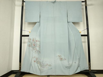 平和屋着物●訪問着　総刺繍　中国三大刺繍　汕頭刺繍　スワトウ刺繍　エ霞鳳凰花文　正絹　逸品　AABK4466ck