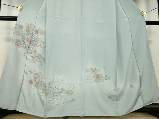 平和屋着物●訪問着　総刺繍　中国三大刺繍　汕頭刺繍　スワトウ刺繍　エ霞鳳凰花文　正絹　逸品　AABK4466ck