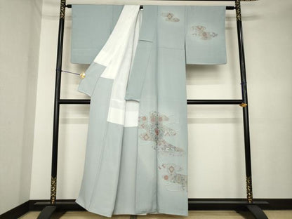 平和屋着物●訪問着　総刺繍　中国三大刺繍　汕頭刺繍　スワトウ刺繍　エ霞鳳凰花文　正絹　逸品　AABK4466ck