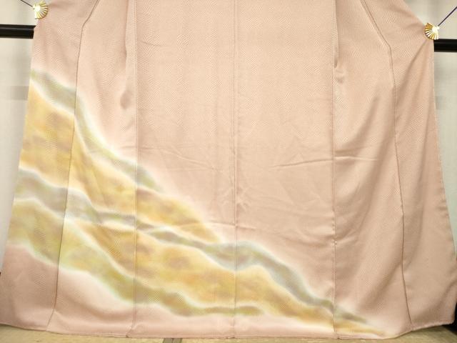 平和屋着物●訪問着　道長文　暈し染め　正絹　逸品　AABK4468ck