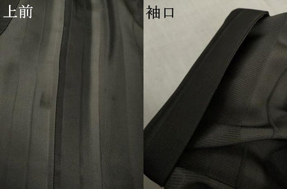 平和屋着物●道中着　間道　正絹　逸品　AABK4472ck