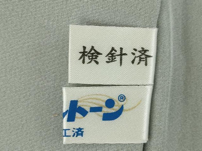 平和屋着物●長羽織　横段文　正絹　逸品　AABK4474ck