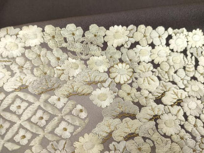 平和屋着物●訪問着　手刺繍　エ霞花宝尽くし　暈し染め　金糸　正絹　逸品　AABK4485ck