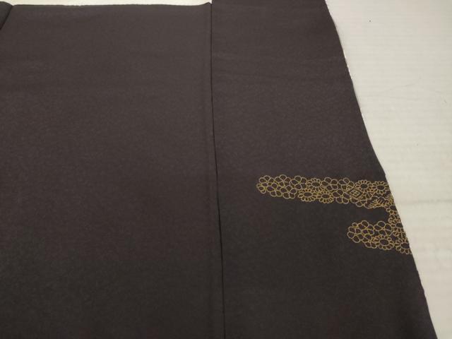 平和屋着物●訪問着　手刺繍　エ霞花宝尽くし　暈し染め　金糸　正絹　逸品　AABK4485ck