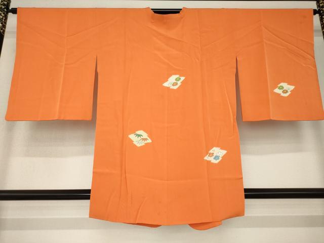 平和屋着物●銀座　志ま亀　道行コート　絞り　松皮菱花文　たとう紙付き　正絹　逸品　AABK4491ck