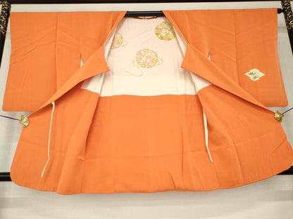 平和屋着物●銀座　志ま亀　道行コート　絞り　松皮菱花文　たとう紙付き　正絹　逸品　AABK4491ck