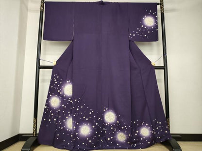平和屋着物●訪問着　総刺繍　花丸文　ほたる暈し　ますいわ屋扱い　正絹　逸品　AABK4493ck