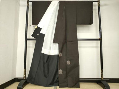 平和屋着物●本場大島紬　訪問着　9マルキ　七福神　地空き　総絣　まるやま扱い　正絹　逸品　AABK4504ck
