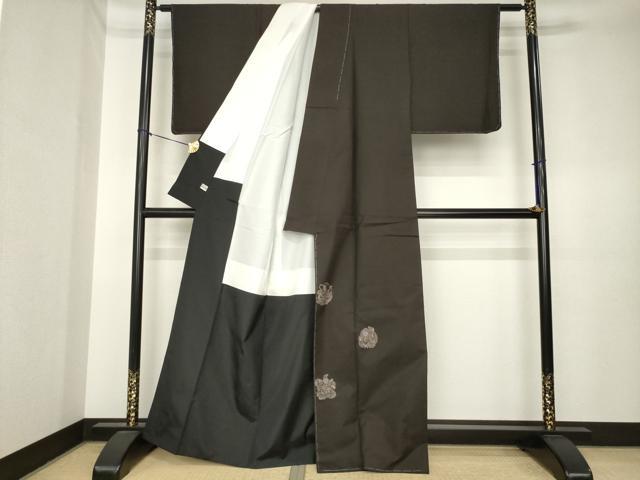 平和屋着物●本場大島紬　訪問着　9マルキ　七福神　地空き　総絣　まるやま扱い　正絹　逸品　AABK4504ck