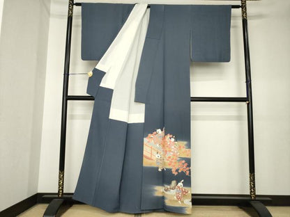 平和屋着物▼豪華色留袖　作家物　童子　暈し染め　金彩　正絹　逸品　AABK4509ck