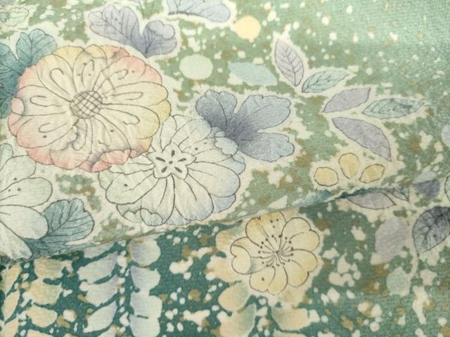 平和屋着物●訪問着　辻が花　絞り　暈し染め　正絹　逸品　AABK4525cs