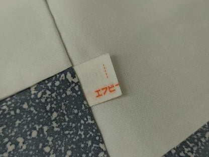 平和屋着物●本場大島紬　染大島　雪輪枝花文　正絹　逸品　AABK4526cs