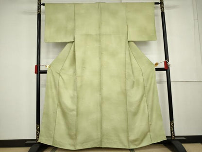 平和屋着物●上質な小紋　松地紋　暈し染め　正絹　逸品　AABK4535cs