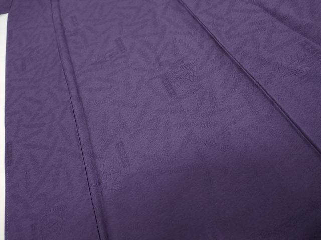 平和屋着物●龍道華彩　色無地　八十八家運　紫紺色　ロング丈　正絹　逸品　AABK4536cs