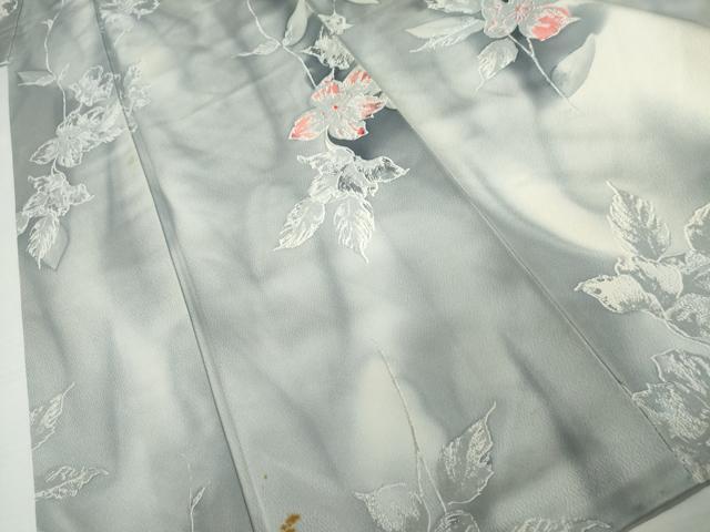 平和屋着物●上質な小紋　枝花文　暈し染め　正絹　逸品　AABK4542cs