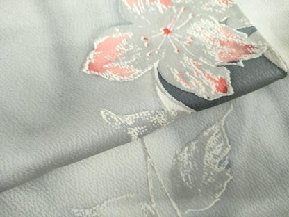平和屋着物●上質な小紋　枝花文　暈し染め　正絹　逸品　AABK4542cs