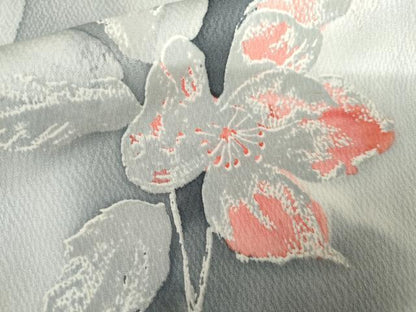 平和屋着物●上質な小紋　枝花文　暈し染め　正絹　逸品　AABK4542cs
