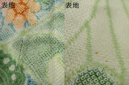 平和屋着物●豪華振袖　総絞り　扇面流水花文　正絹　逸品　AABK4546cs