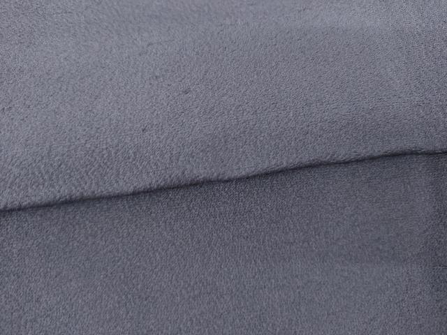 平和屋着物●上質な色無地　藍　墨茶色　正絹　逸品　AABK4555cs
